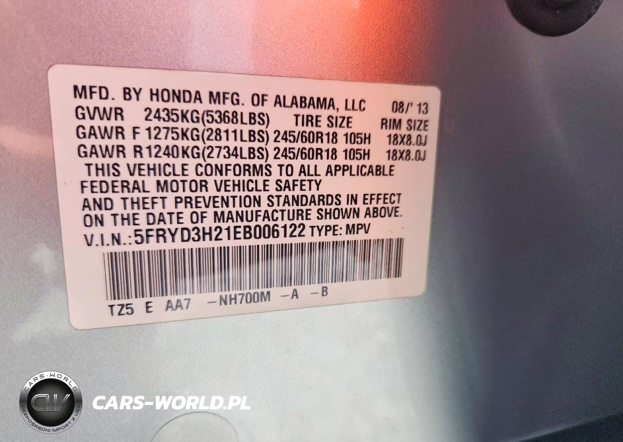 2014 Acura Mdx VIN:5FRYD3H21EB006122 - 14
