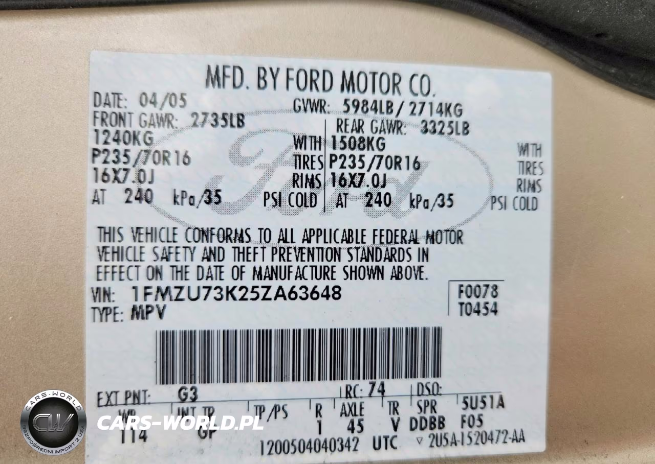 2005 Ford Explorer Xlt VIN:1FMZU73K25ZA63648 - 13