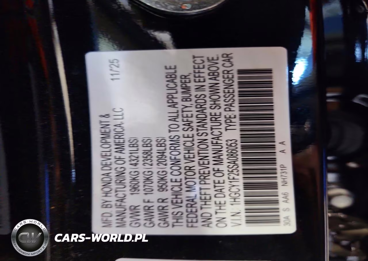 2025 Honda Accord Lx VIN:1HGCY1F25SA086053 - 13