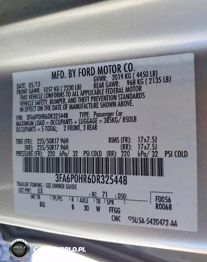 2013 Ford Fusion Se VIN:3FA6P0HR6DR325448 - 13