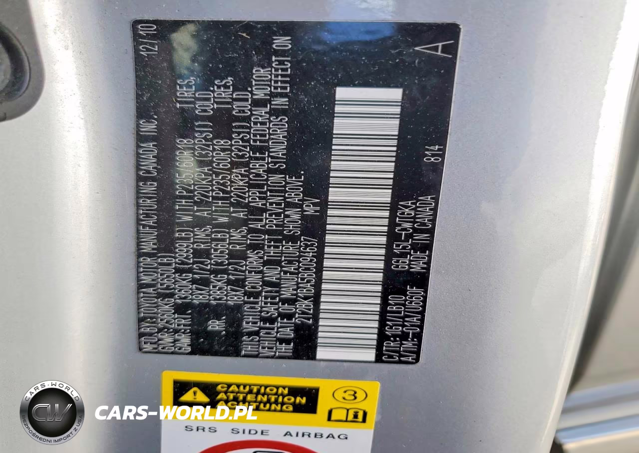 2011 Lexus Rx 350 VIN:2T2BK1BA5BC094637 - 12