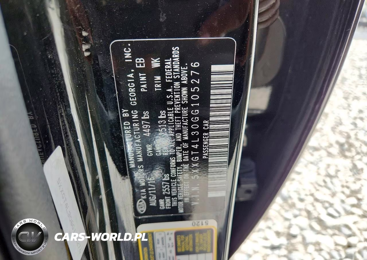 2016 Kia Optima Lx VIN:5XXGT4L30GG105276 - 12