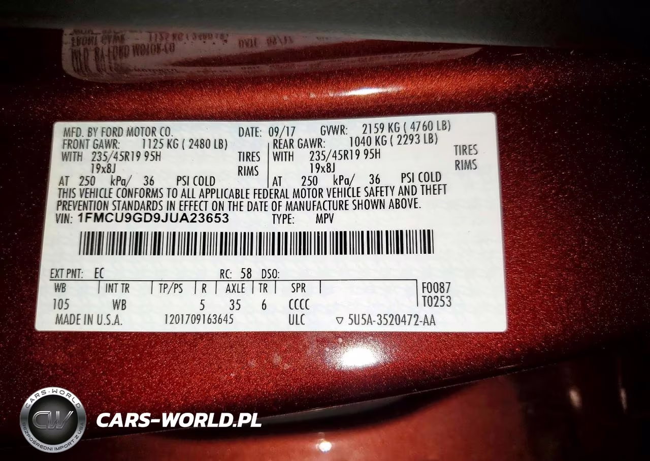 2018 Ford Escape Se VIN:1FMCU9GD9JUA23653 - 13
