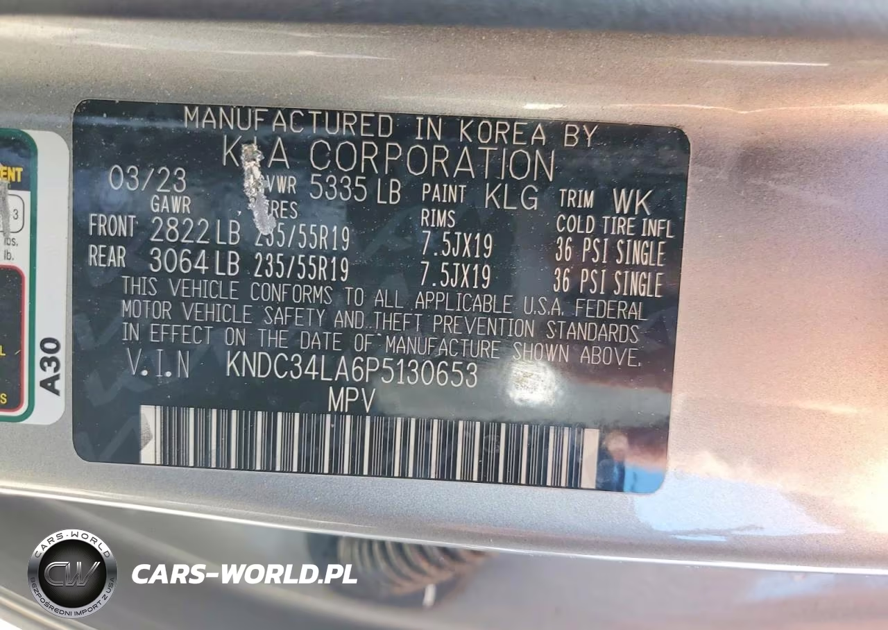 2023 Kia Ev6 Wind VIN:KNDC34LA6P5130653 - 14