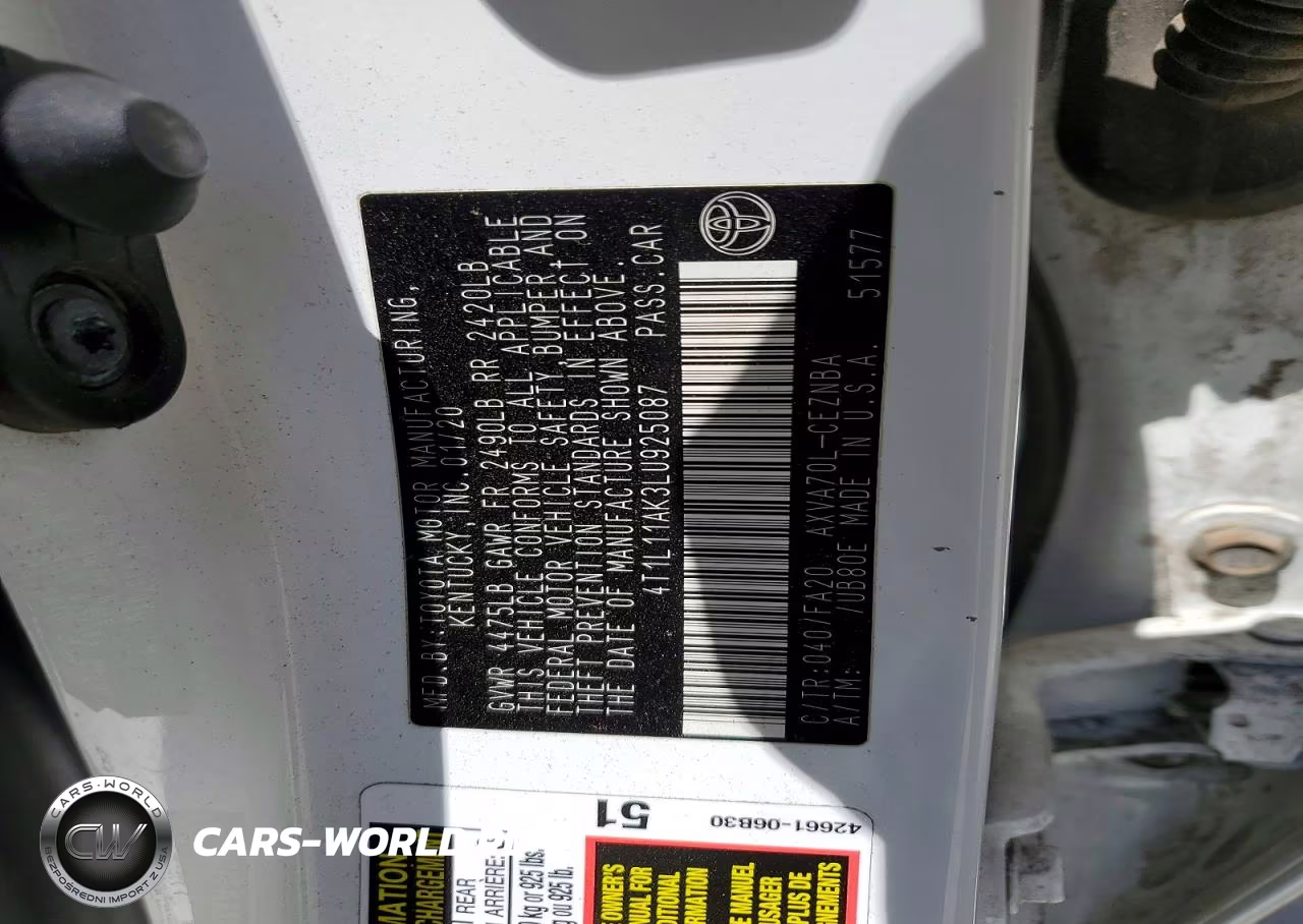2020 Toyota Camry Le VIN:4T1L11AK3LU925087 - 12