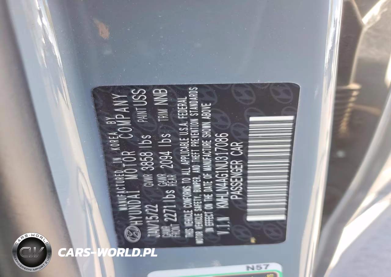 2022 Hyundai Elantra Sel VIN:KMHLN4AG1NU317086 - 12
