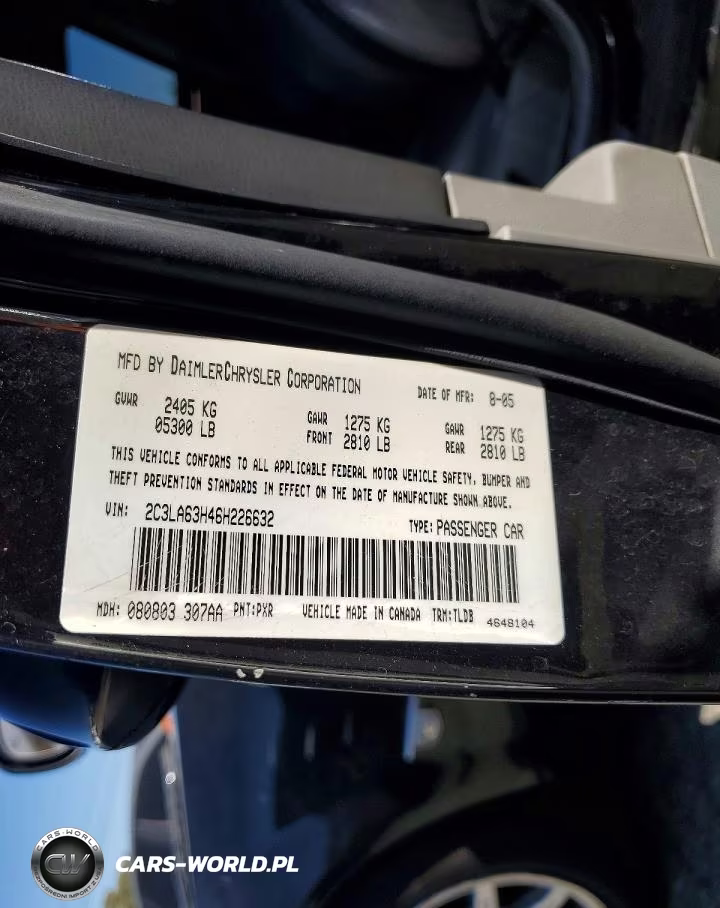 2006 Chrysler 300C VIN:2C3LA63H46H226632 - 12