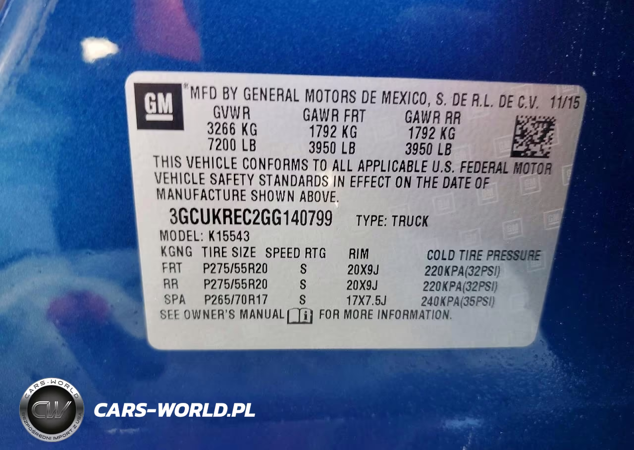 2016 Chevrolet Silverado K1500 Lt VIN:3GCUKREC2GG140799 - 12