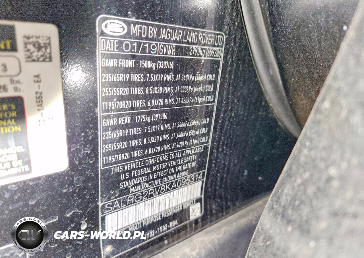 2019 Land Rover Discovery Se VIN:SALRG2RV8KA095314 - 13