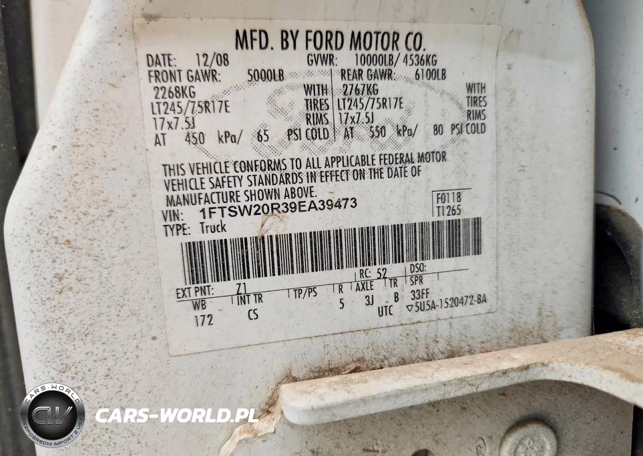 2009 Ford F250 Super Duty VIN:1FTSW20R39EA39473 - 13