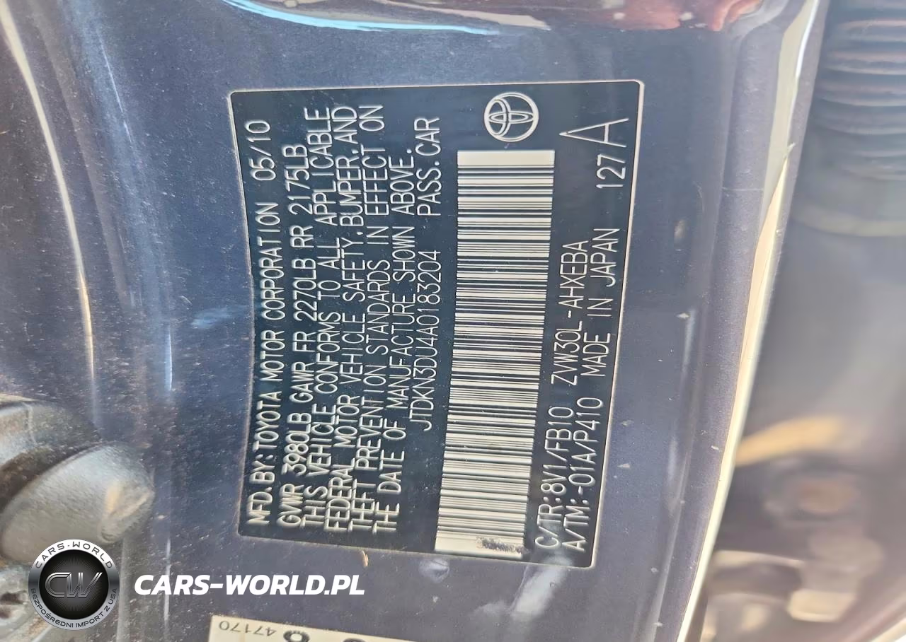 2010 Toyota Prius Iii VIN:JTDKN3DU4A0183204 - 12
