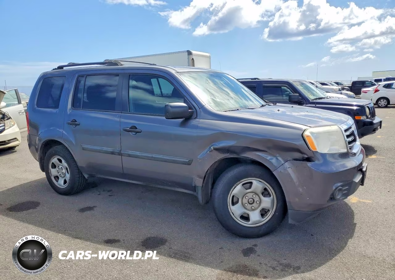 2014 Honda Pilot Lx VIN:5FNYF3H27EB023101 - 4