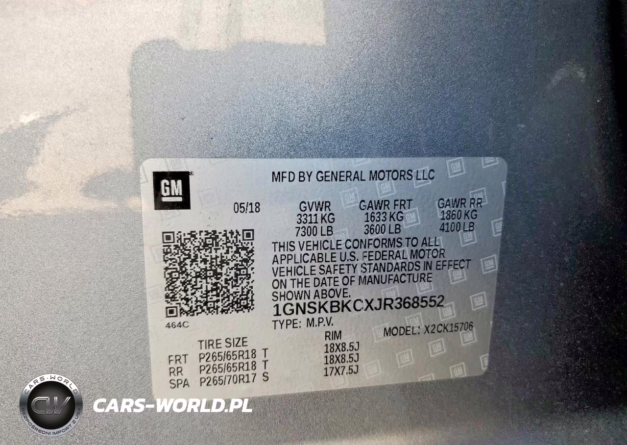2018 Chevrolet Tahoe K1500 Lt VIN:1GNSKBKCXJR368552 - 13