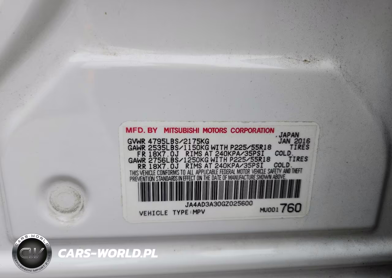 2016 Mitsubishi Outlander Se VIN:JA4AD3A30GZ025600 - 13