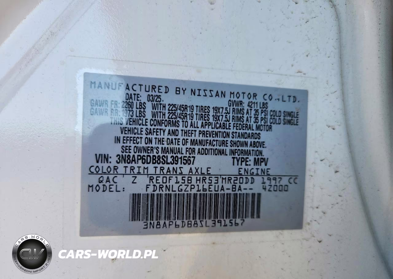 2025 Nissan Kicks Sr VIN:3N8AP6DB8SL391567 - 13