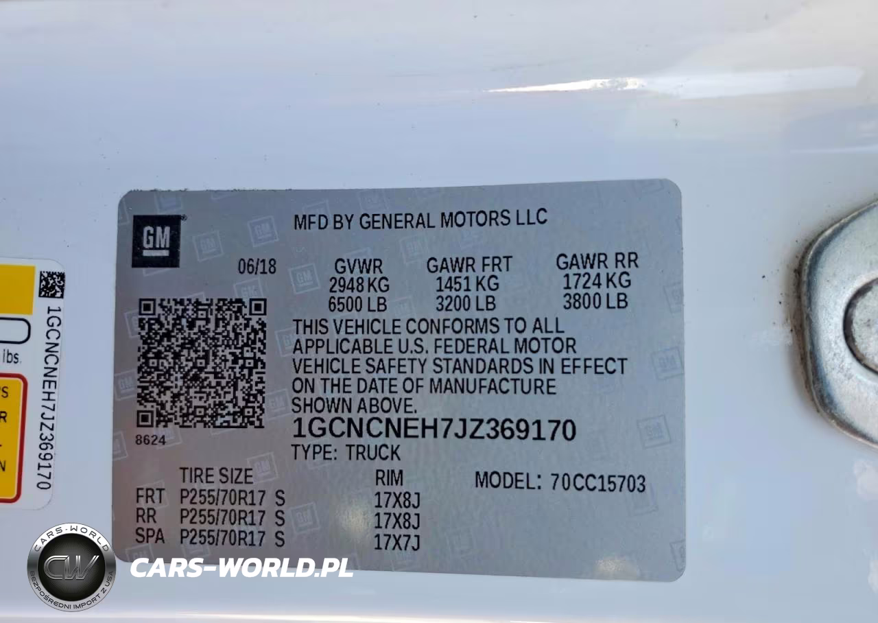 2018 Chevy Silverado VIN:1GCNCNEH7JZ369170 - 13