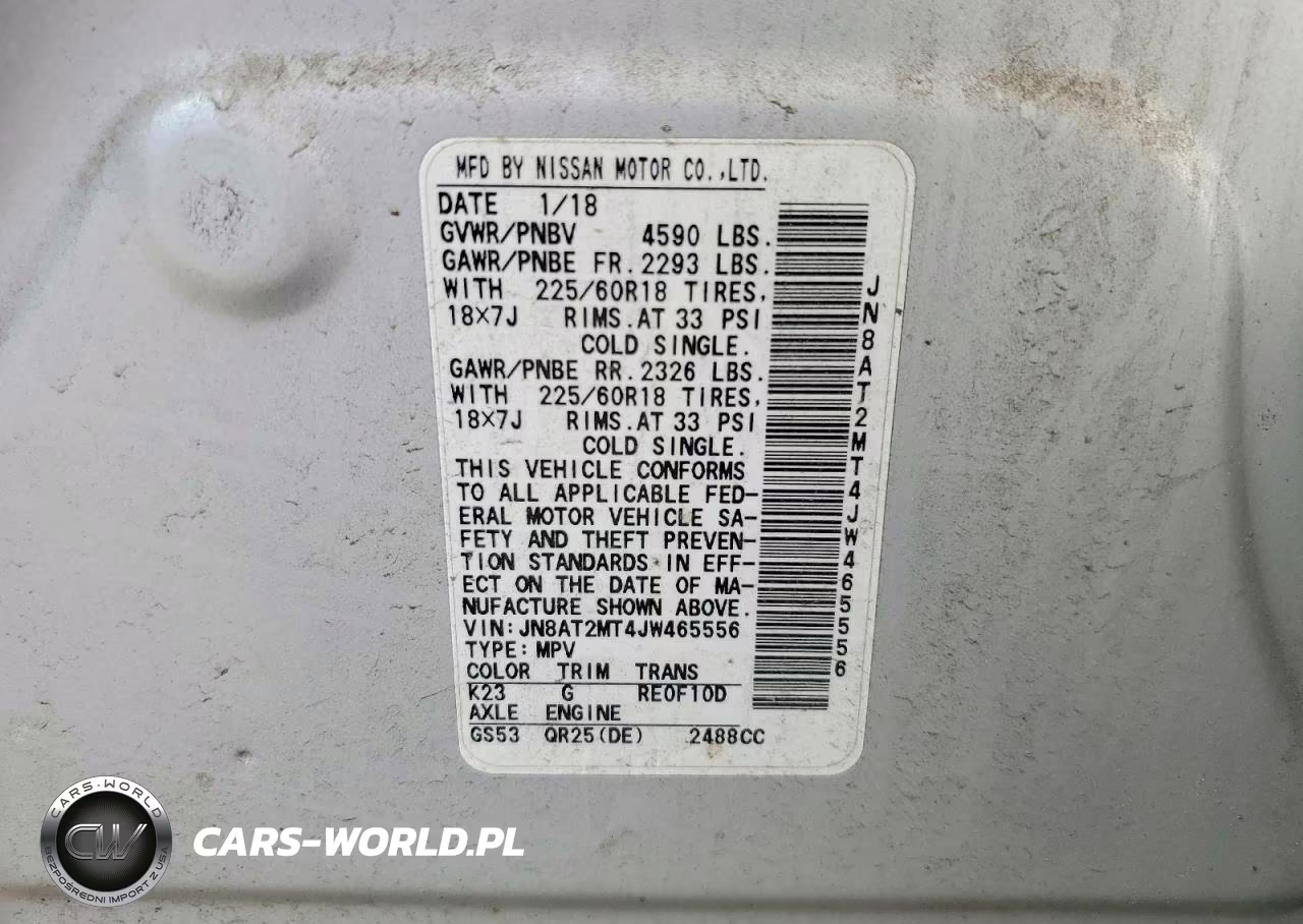 2018 Nissan Rogue Sl VIN:JN8AT2MT4JW465556 - 13