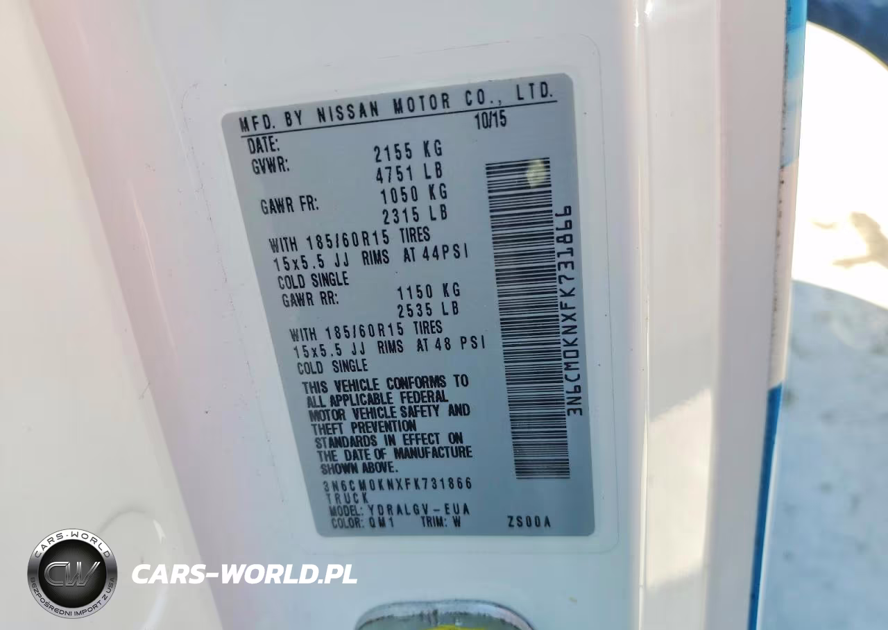 2015 Nissan Nv200 Delivery Van VIN:3N6CM0KNXFK731866 - 13