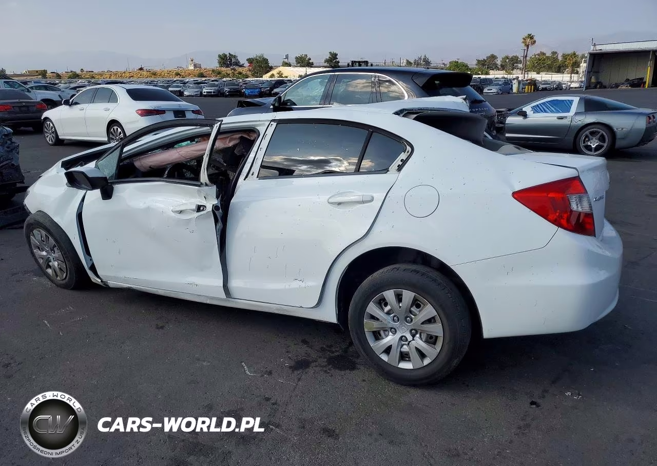 2012 Honda Civic Lx VIN:19XFB2F5XCE369723 - 2