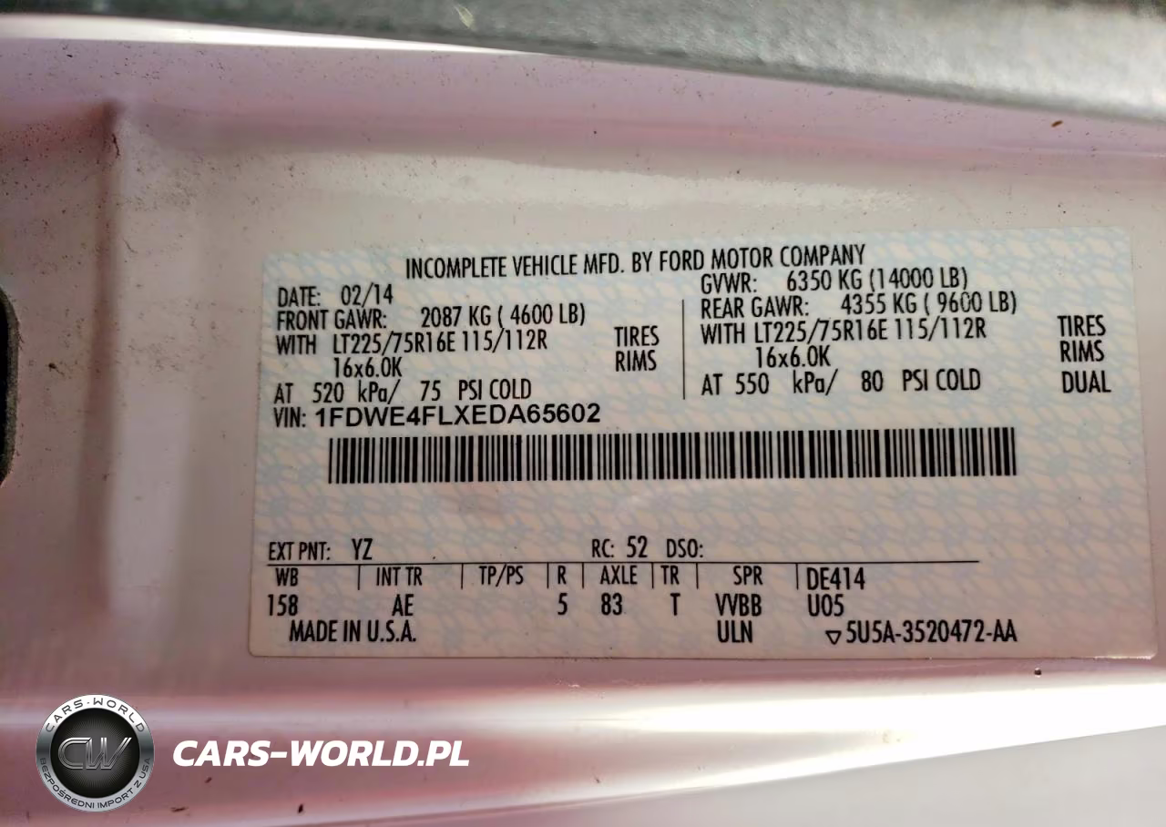 2014 Ford E450 Refrigerated Box Truck VIN:1FDWE4FLXEDA65602 - 12