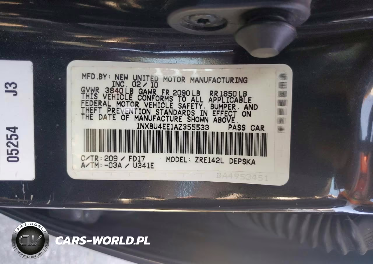 2010 Toyota Corolla S VIN:1NXBU4EE1AZ355533 - 12