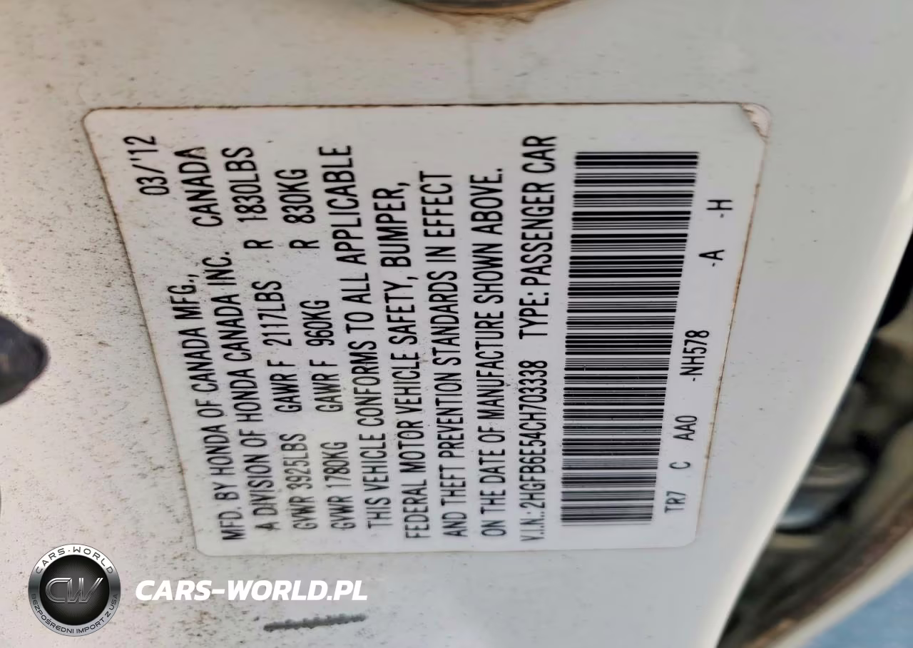 2012 Honda Civic Si VIN:2HGFB6E54CH703338 - 13