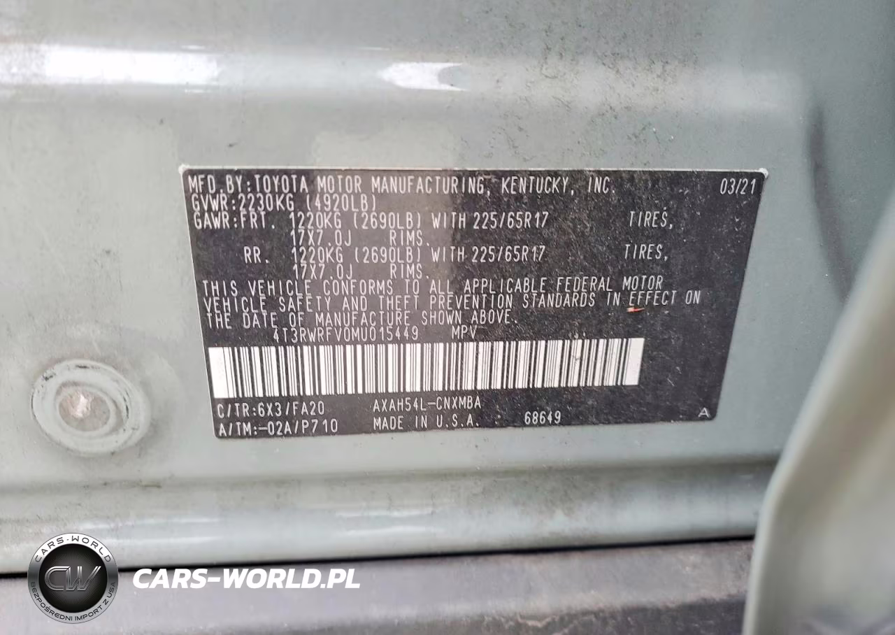 2021 Toyota Rav4 Hybrid Xle VIN:4T3RWRFV0MU015449 - 13