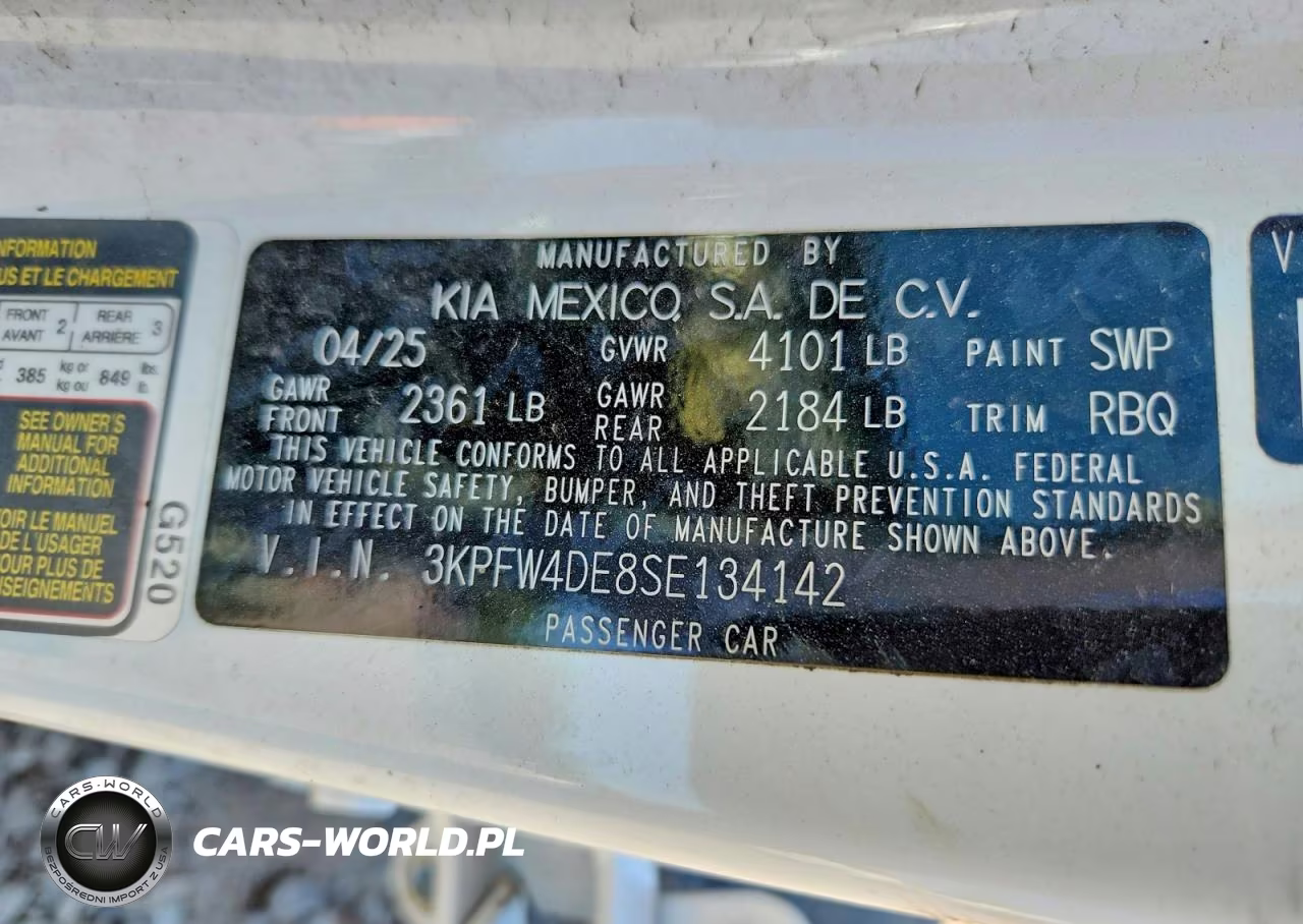 2025 Kia K4 Gt Line VIN:3KPFW4DE8SE134142 - 12