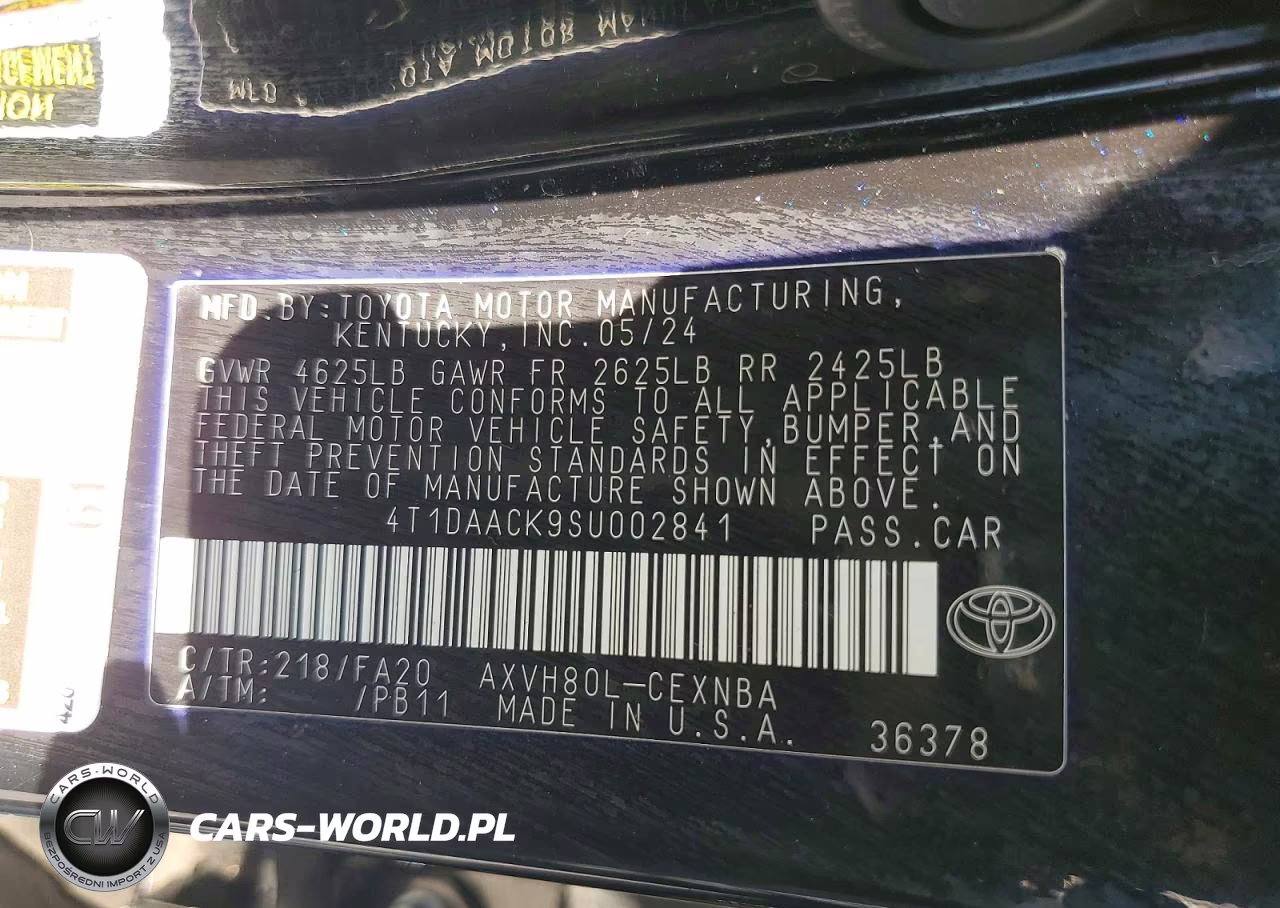 2025 Toyota Camry Le VIN:4T1DAACK9SU002841 - 12