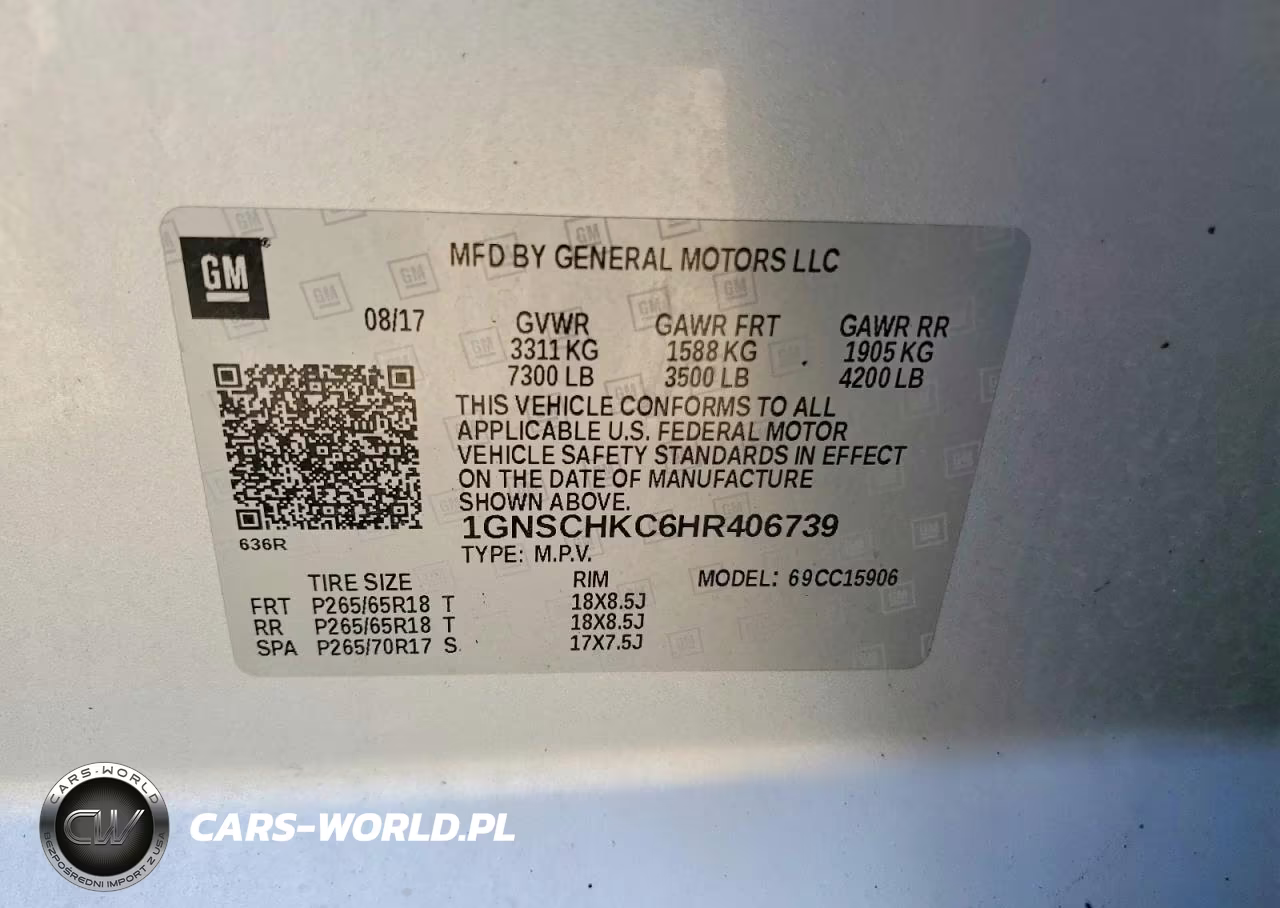2017 Chevrolet Suburban C1500 Lt VIN:1GNSCHKC6HR406739 - 13