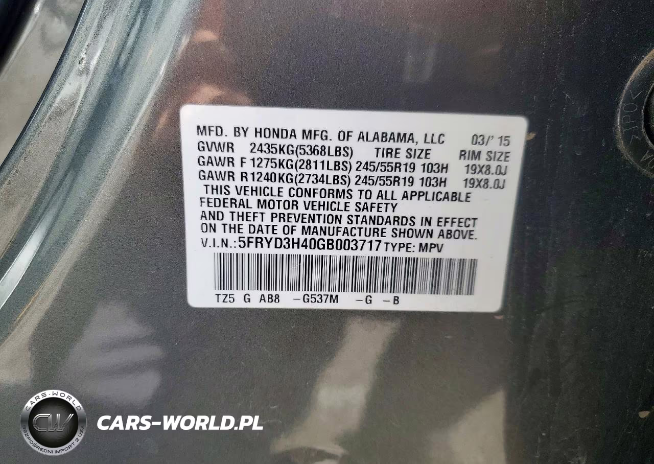 2016 Acura Mdx Technology VIN:5FRYD3H40GB003717 - 13
