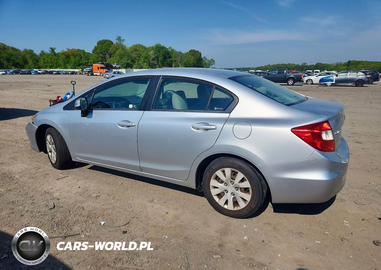 2012 Honda Civic Lx VIN:2HGFB2F55CH563663 - 2