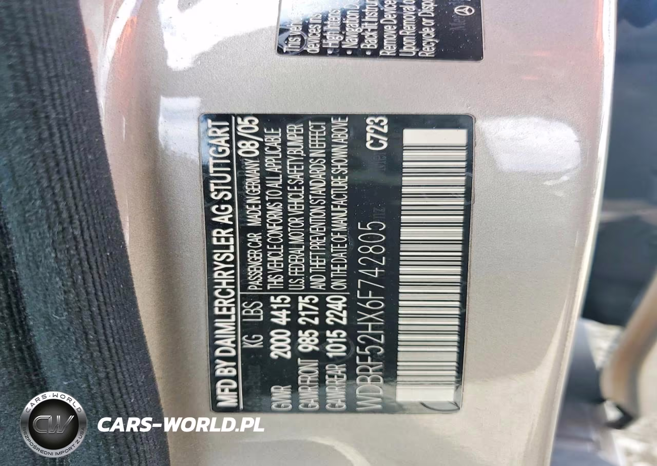 2006 Mercedes-Benz C 230 VIN:WDBRF52HX6F742805 - 13