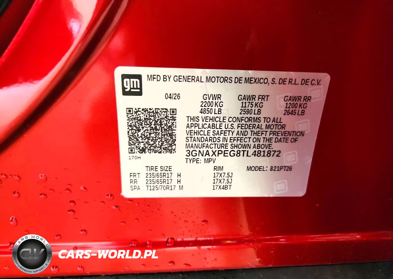 2026 Chevrolet Equinox Lt VIN:3GNAXPEG8TL481872 - 14
