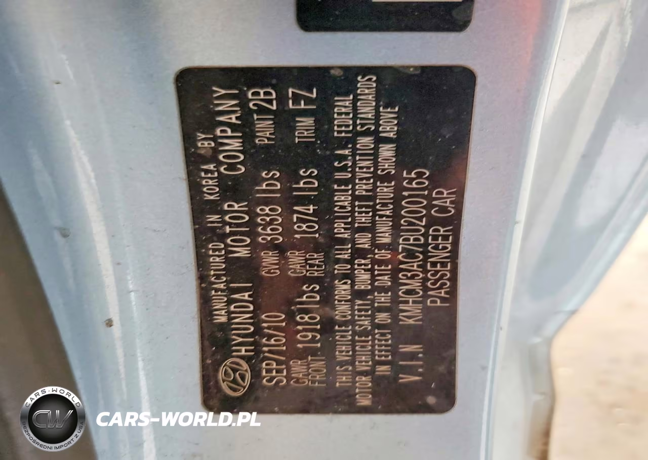 2011 Hyundai Accent Gl VIN:KMHCM3AC7BU200165 - 12