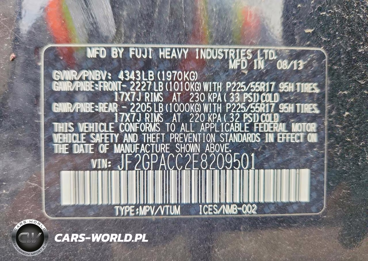 2014 Subaru Xv Crosstrek 2.0 Premium VIN:JF2GPACC2E8209501 - 12
