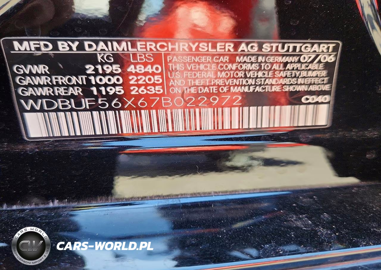 2007 Mercedes-Benz E 350 VIN:WDBUF56X67B022972 - 12