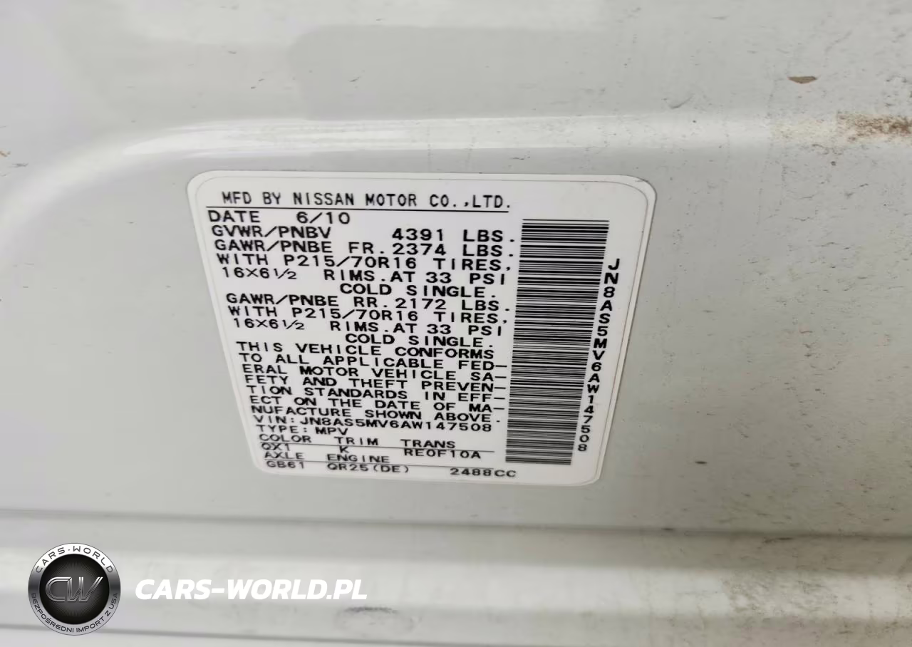 2010 Nissan Rogue S VIN:JN8AS5MV6AW147508 - 14