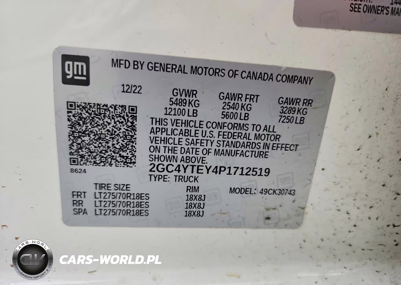 2023 Chevrolet Silverado K3500 Lt VIN:2GC4YTEY4P1712519 - 12