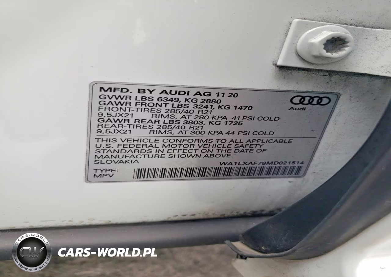 2021 Audi Q7 Premium Plus VIN:WA1LXAF78MD021514 - 12