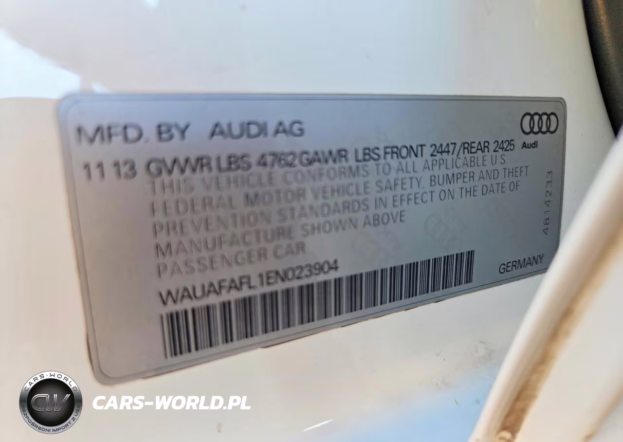 2014 Audi A4 Premium VIN:WAUAFAFL1EN023904 - 13