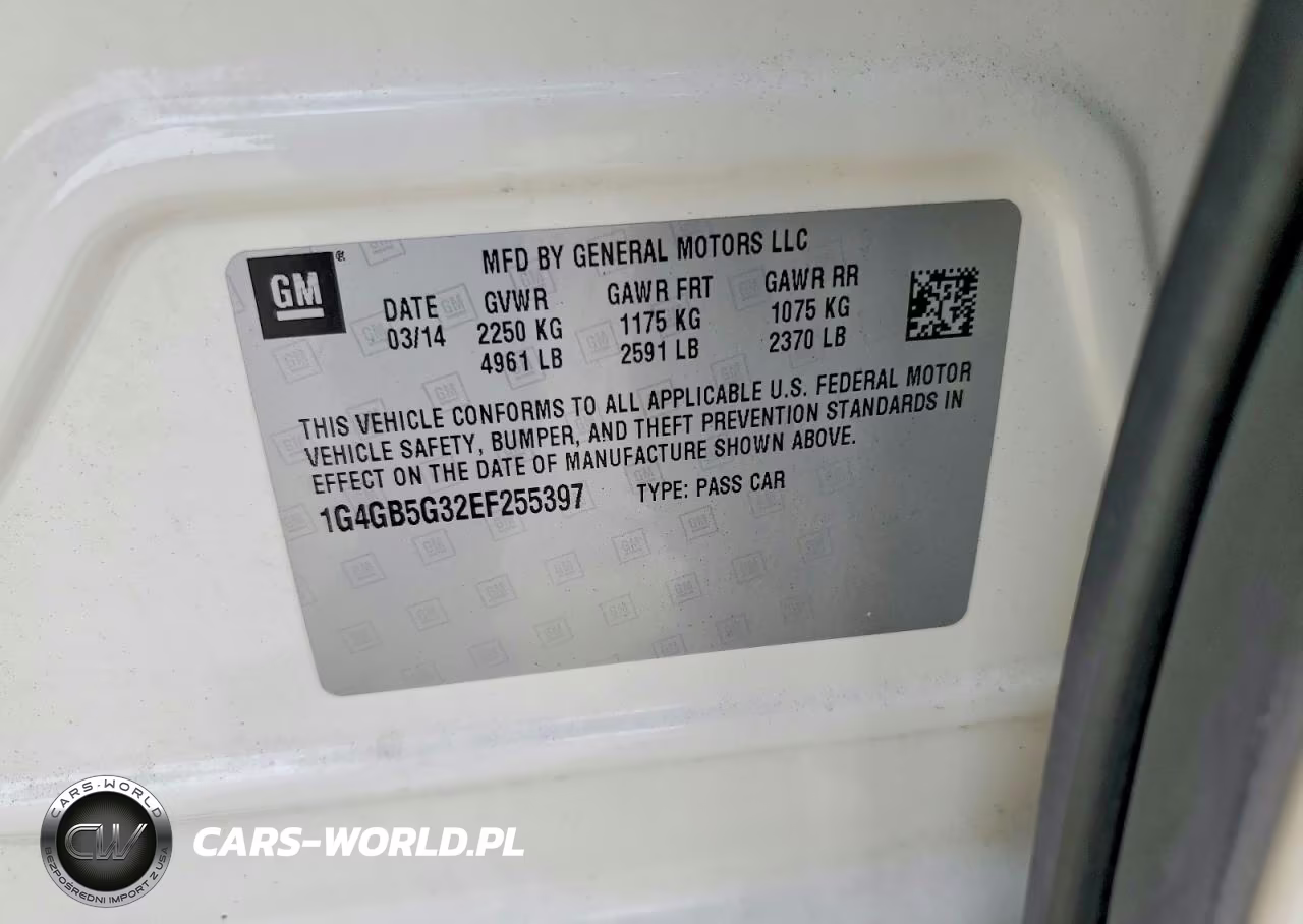 2014 Buic Lacrosse VIN:1G4GB5G32EF255397 - 12