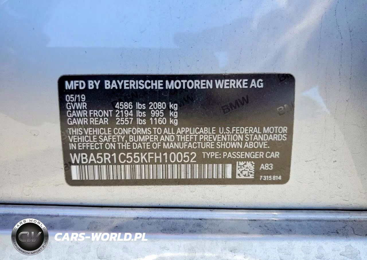 2019 BMW 330I VIN:WBA5R1C55KFH10052 - 13