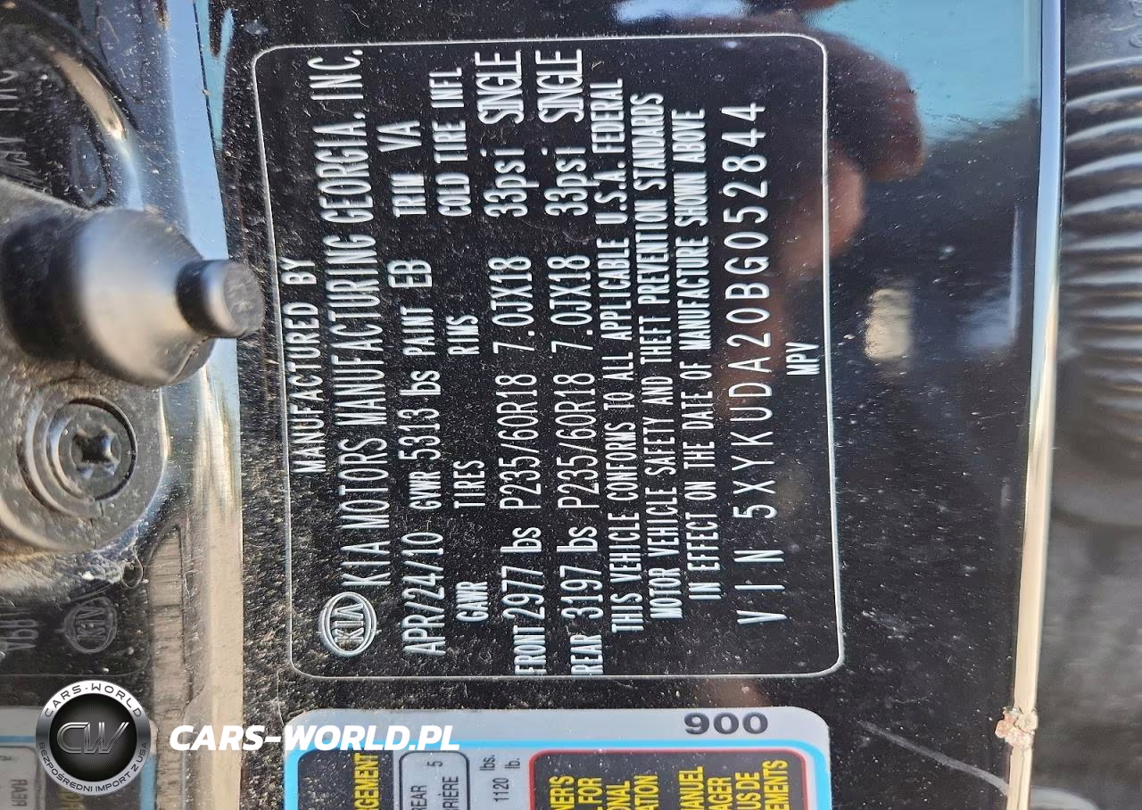 2011 Kia Sorento Ex VIN:5XYKUDA20BG052844 - 13