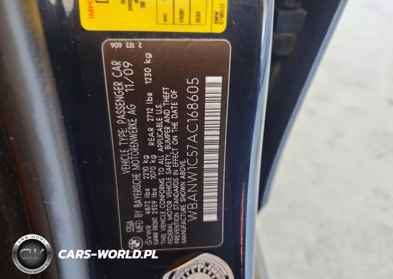 2010 BMW 535 I VIN:WBANW1C57AC168605 - 12