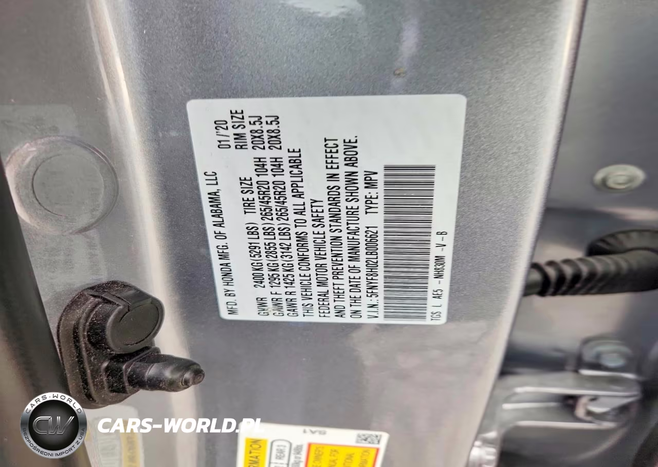 2020 Honda Passport Elite VIN:5FNYF8H02LB006621 - 12