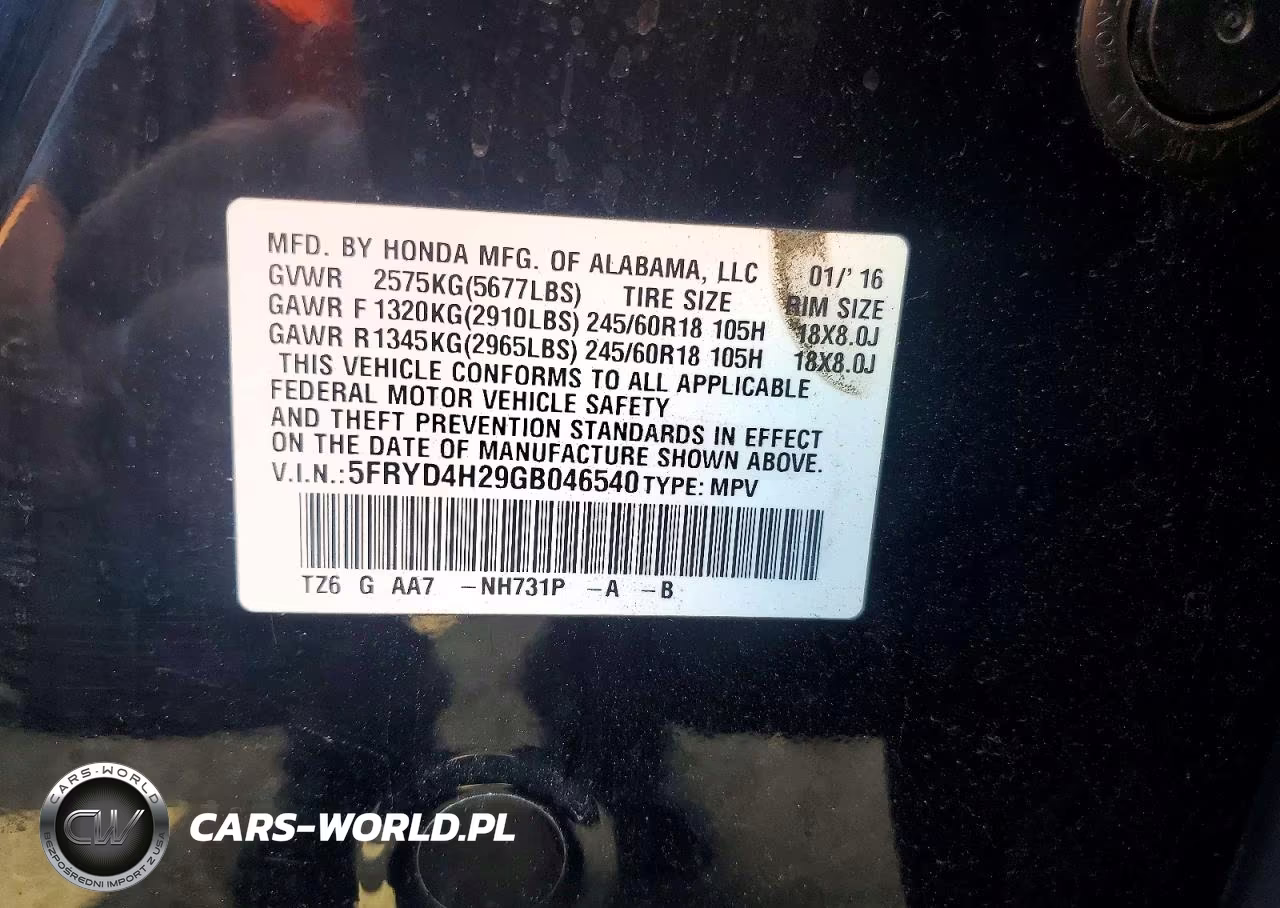 2016 Acura Mdx VIN:5FRYD4H29GB046540 - 13