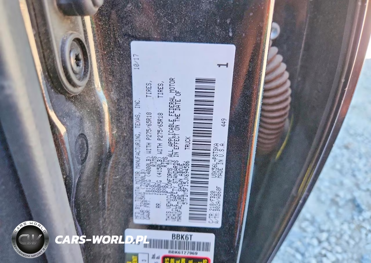 2018 Toyota Tundra Crewmax Sr5 VIN:5TFDY5F15JX694586 - 13