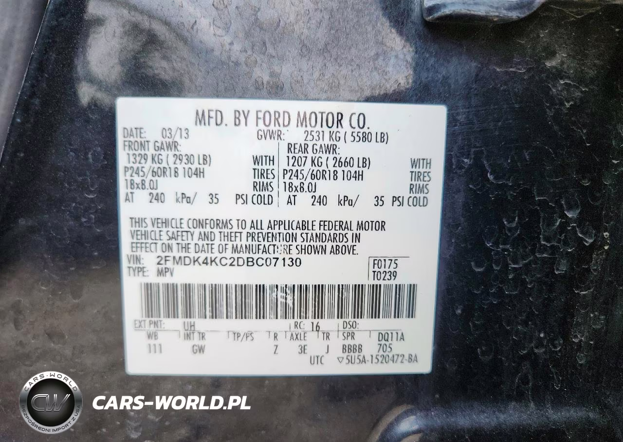 2013 Ford Edge Limited VIN:2FMDK4KC2DBC07130 - 14