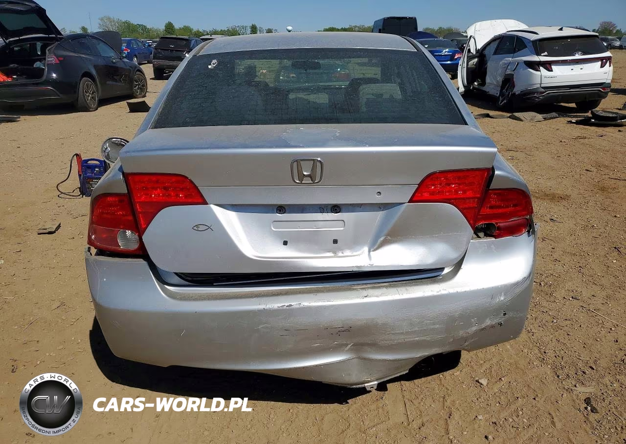2007 Honda Civic Lx VIN:1HGFA16537L027185 - 6